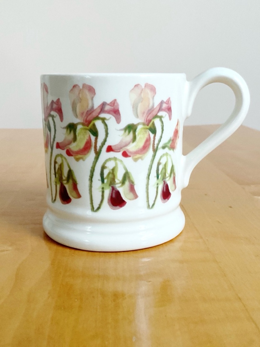 Emma Bridgewater Sweet Peas Half Pint Mug Floral England 2016